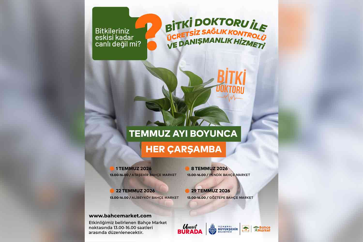 İstanbullular Bitkilerini "Bitki Doktoru" ile Sağlığa Kavuşturuyor